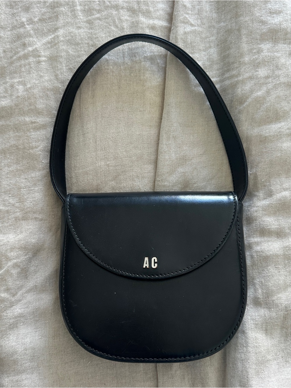 Black Leather Shoulder Bag